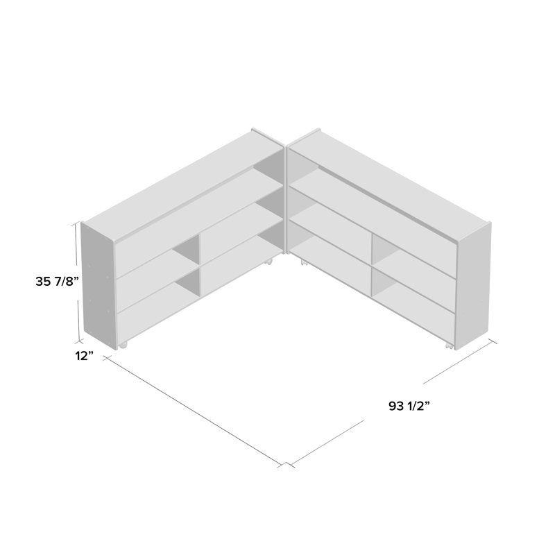 Contender Mobile Folding Versatile Storage Unit, 35½"H, No