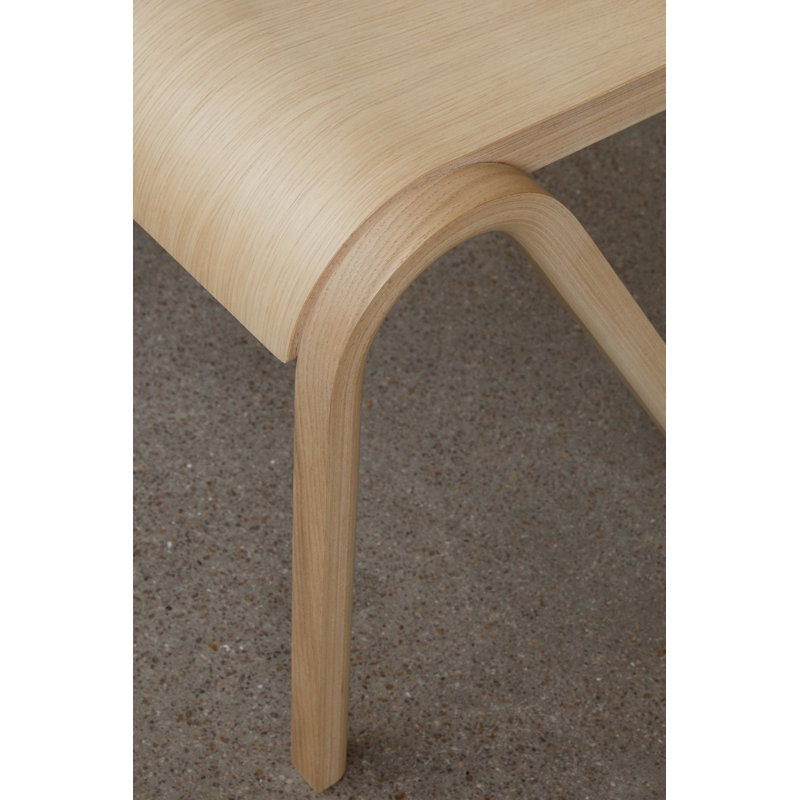 Ready Upholstered Dining Chair, Red Stained Oak, Bouclé 02 Acrylic
