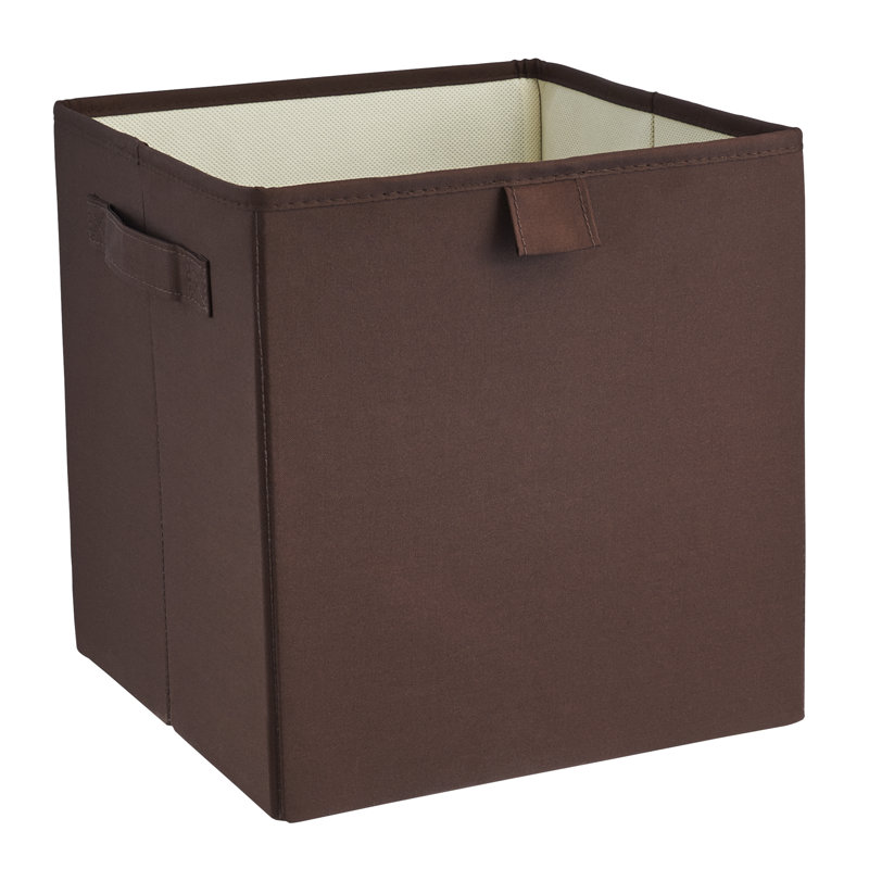 Premium Cubes Fabric Storage Bin, Coffee Bean/Brown