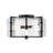 Sereya 4-Light Drum Handcrafted Textured Glass Semi-Flush Mount-2059762633