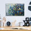  «Blue Irises» par Silvia Vassileva, art mural en verre acrylique, 16 po x 12 po