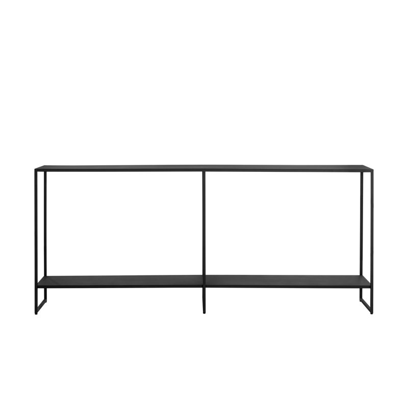 80'' W Console Table, Matte Black