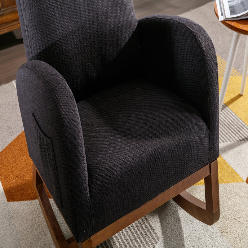 Chaise berçante de salon, Noir