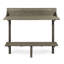 Table de balcon d'extérieur compacte - Fabrication en bois gris crée un charmant