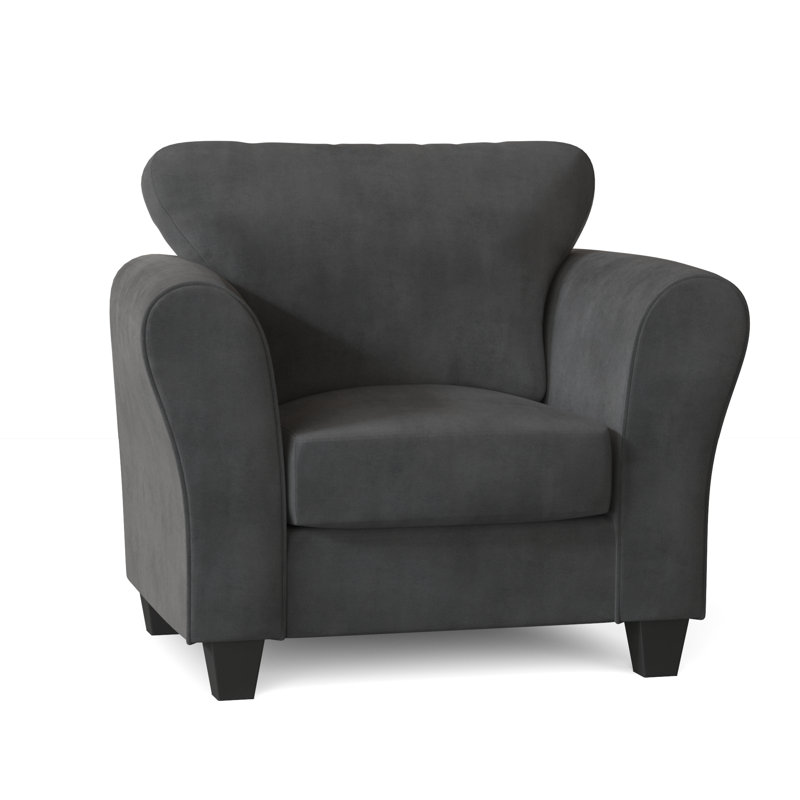 Fredericktown Upholstered Armchair, Bulldozer Slate