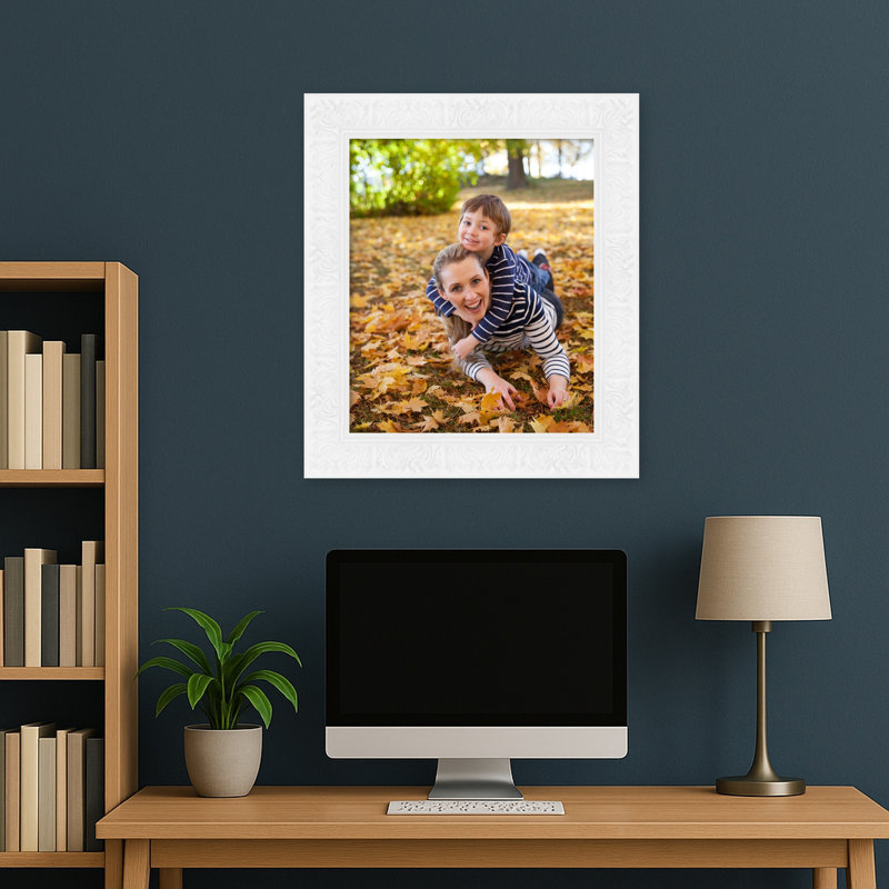 Cadre photo Luxe, 20 x 24, Blanc Luxe