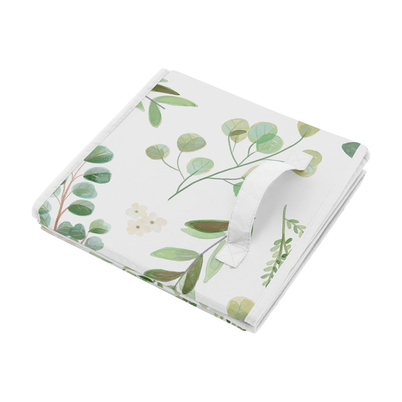 Botanical Leaf Fabric Storage Bin Set