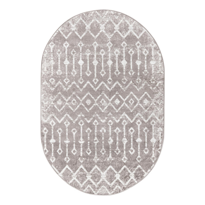Amrjeet Geometric Indoor Rug, Oval 8' x 10'