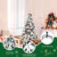 Arbre de Noël 5 po en PVC artificiel blanc