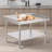Stainless Steel Work Table, 30 x 36 x 26 Inch Commercial Food Prep Worktable, 3-Sided Backsplash Heavy-Duty Prep Worktable, Metal Work Table with Adjustable Height for Restaurant Home Hotel