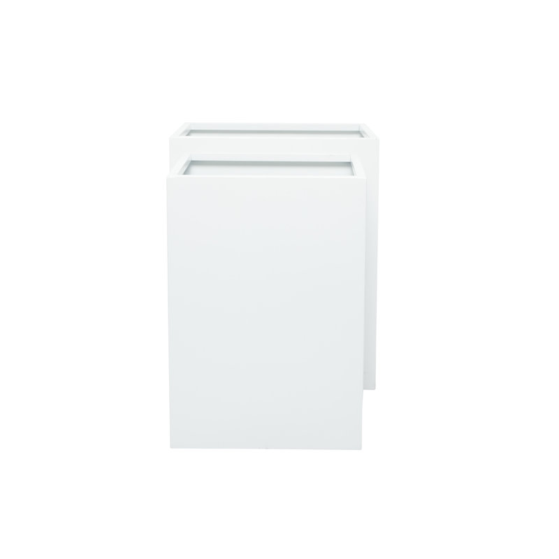 Etha Metal Planter Box - Set of 2, White