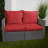 Sunbrella Outdoor Loveseat Pillow and Cushion Set-1675007724-1675007739