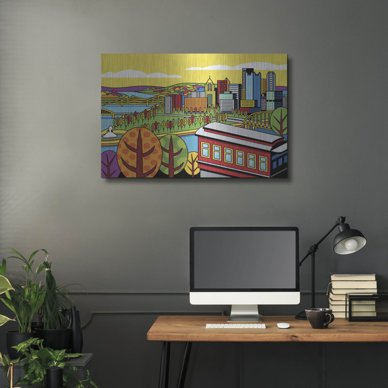 «Pittsburgh Incline Autumn Pop» par Ron Magnes, H 24 po x l 36 po