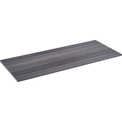 Plateau de mobilier de bureau en stratifié gris anthracite Lorell Series