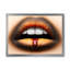 Femme avec un rouge à lèvres noir et orange - Photographie sur toile-59842831-59842832