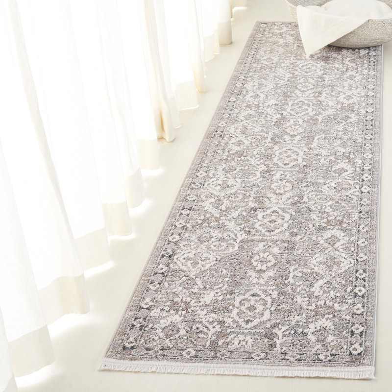 Tapis oriental en polyester 1276 Clover, Tapis de couloir 2 pi x 8 pi