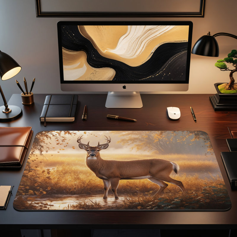 Polyester Desk Pad, 14.4x12.1