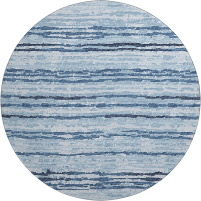 Premium Machine Washable Freixa AMF75 Blue Rug
