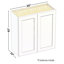 Armoire murale Lotus Shaker, porte de cuisine, garage, buanderie, fermeture double-98440372-98440376-98981487