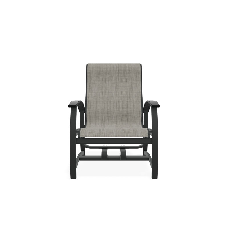 Belle Isle Outdoor Lounge Chair, Graphite, Destiny Steel
