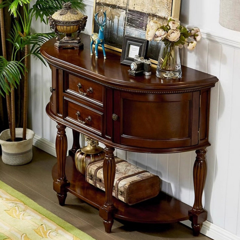 Console de style américain rétro, H 35,4 po x l 47,2 po x P 16,5 po