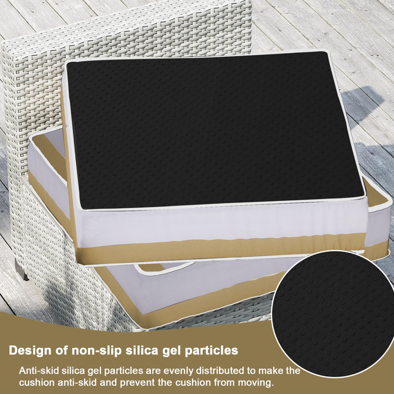 14 Pcs Replaceable Outdoor Cushions Set (set Of 6 Cushions, 6 Backrests, 2 Corner Cushions)-cushion Set Only