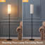 Mhirren 162.5cm Black Column Floor Lamp