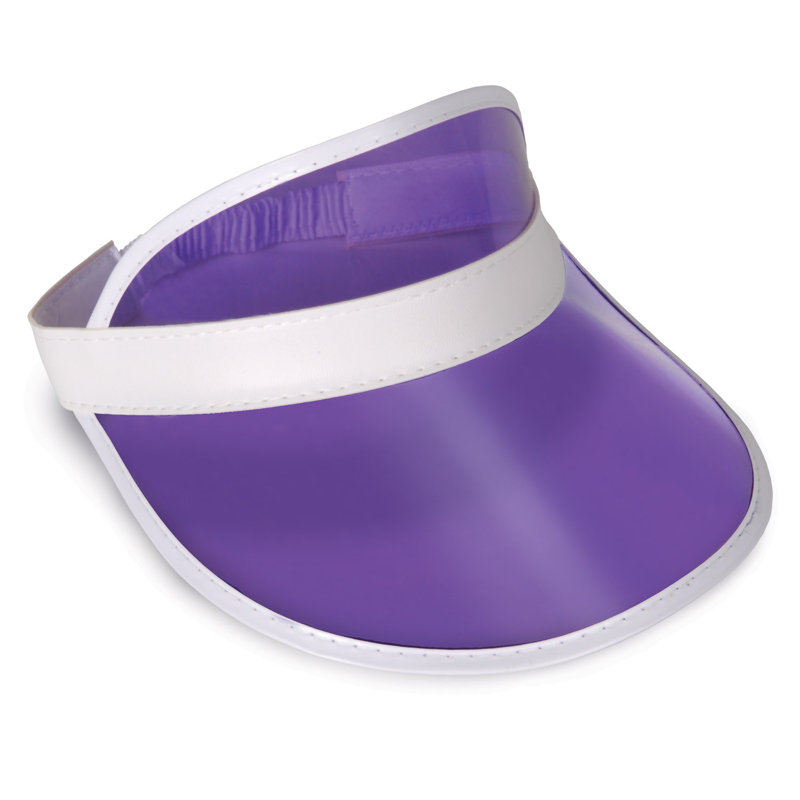 Visière de revendeur en plastique transparent, Mauve