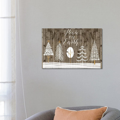 Wooded White Christmas Collection A by Grace Popp - Wrapped Canvas Gallery-Wrapped Canvas Giclée
