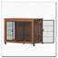 38,6 Mobilier pour cage robuste avec roulettes pour petits chiens-1815952326