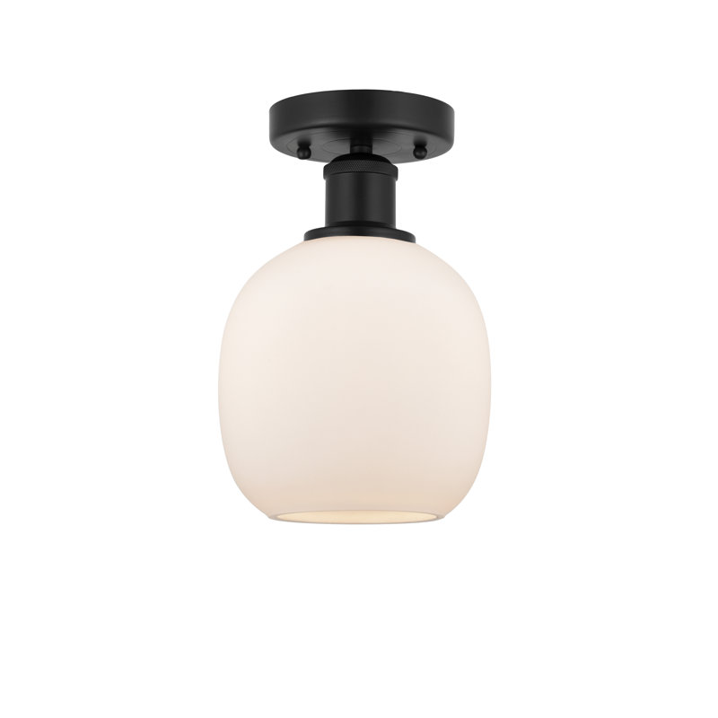Plafonnier semi-encastré 6 lumières Carlucci, Noir mat