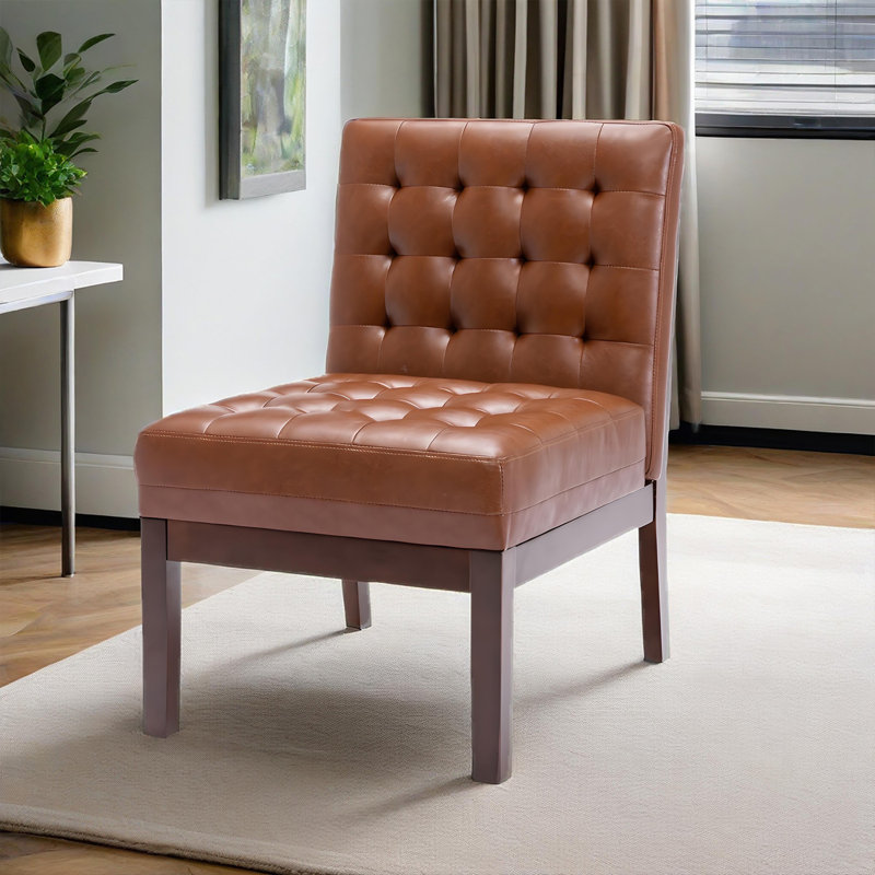Chaise d'appoint Mid-Century moderne pour le salon, chaise d'appoint rembourrée
