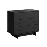 Orrsville Oak 3 Drawer 31" W Nightstand, Dresser for Bedroom Nightstand Bedside Table End Table with 3 Drawers