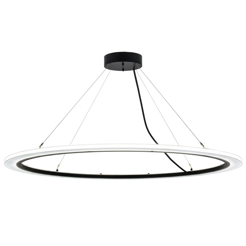 Anillo 60-Inch White Glass LED Pendant Light