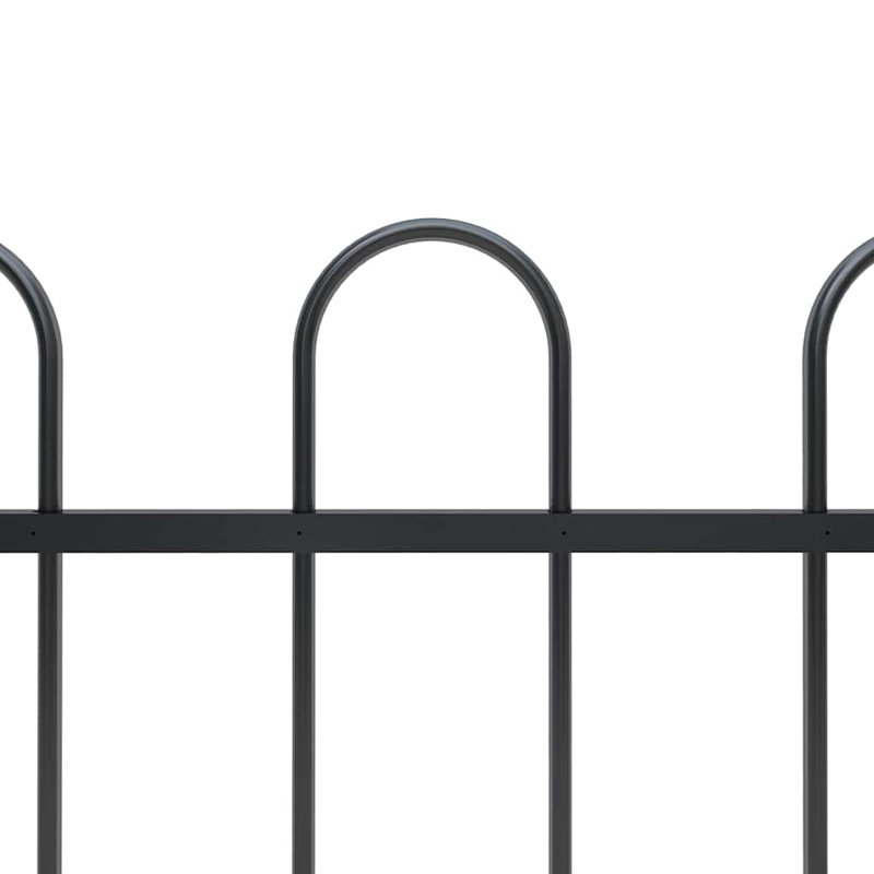 Clôture en acier Abarne Garden, H 4,3 pi x l 55,8 pi