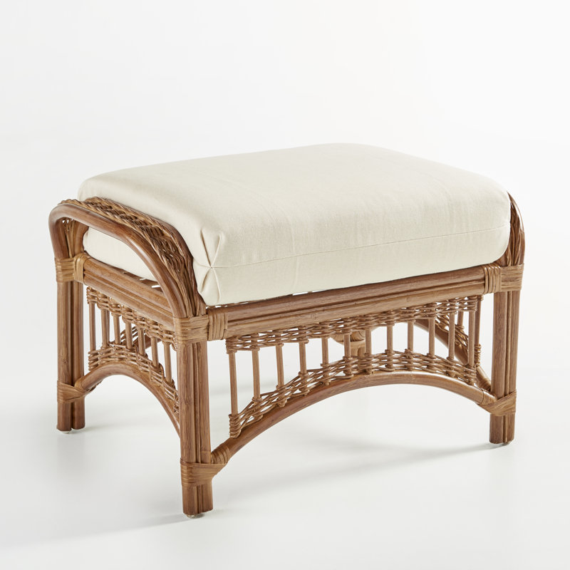 Repose-pieds avec coussin Leamont, Pacane, Spa Meeks