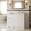 Meuble-lavabo autoportant avec armoire de rangement