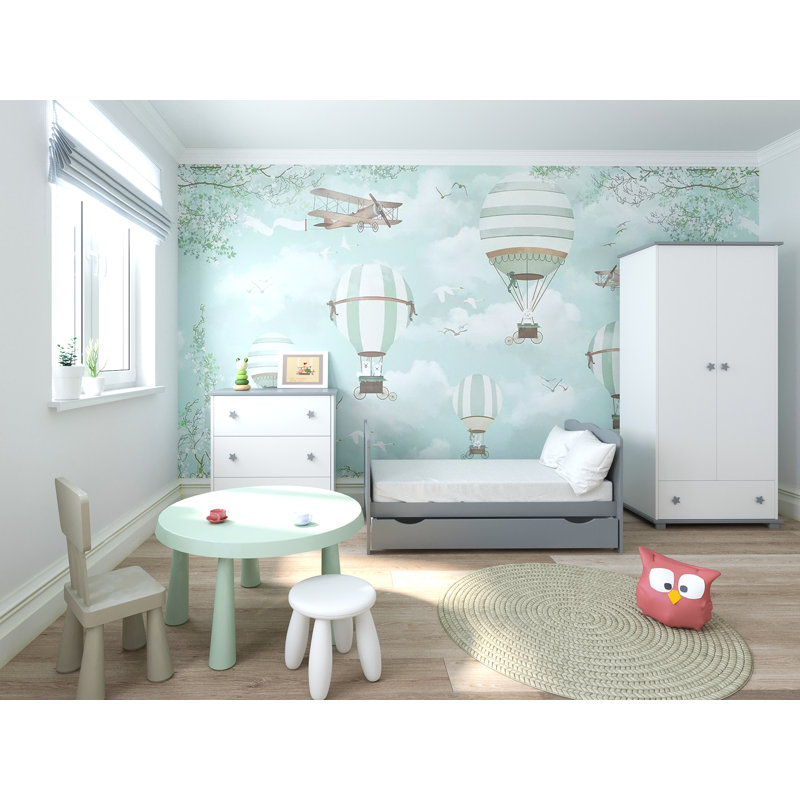 Torrens Cot Bed, Grey, Yes