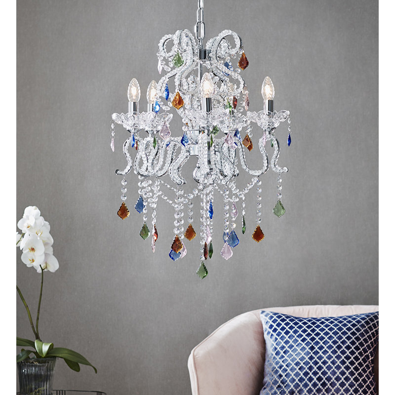 Rowan 5 - Light Candle Style Chandelier