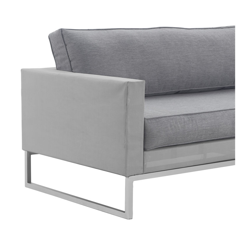 Canapé d'extérieur Elle Decor Tropez, gris