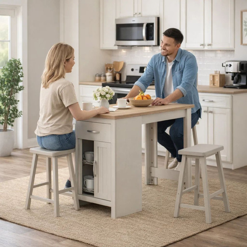 2 - Person Double Pedestal Dining Set