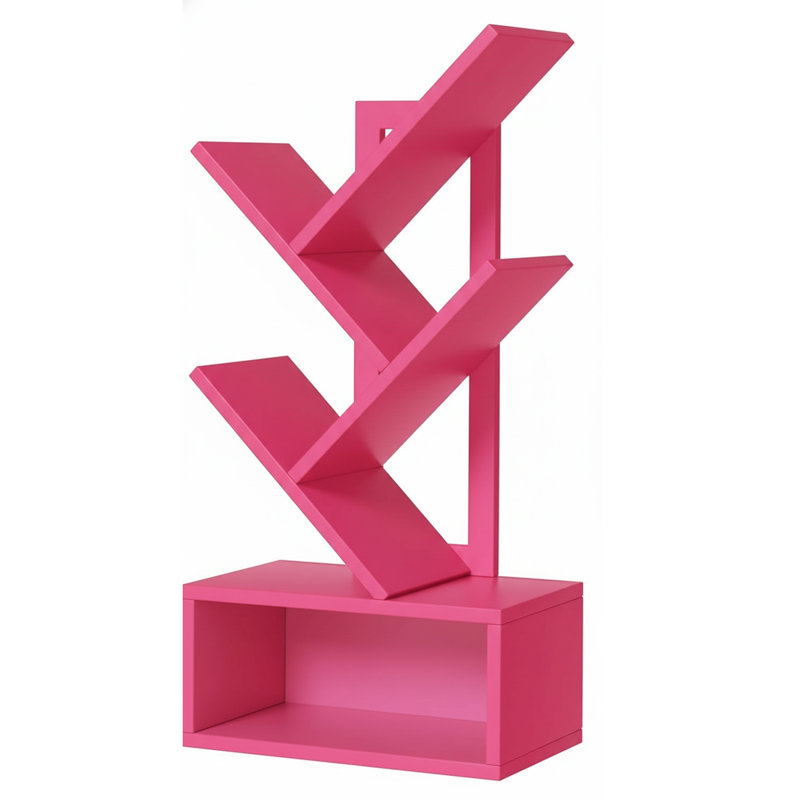Bibliothèque moderne à 5 niveaux, Rose