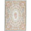 Hand-Knotted High-Quality Green and Beige Area Rug