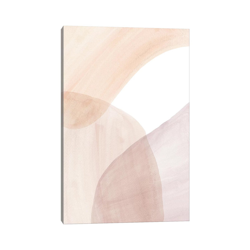 Abstract Soft Colours Art - Painting on Canvas, Wrapped Canvas, 66.04cm H x 45.72cm W x 1.91cm D