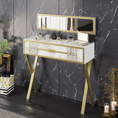 Caswell Dressing Table with Mirror