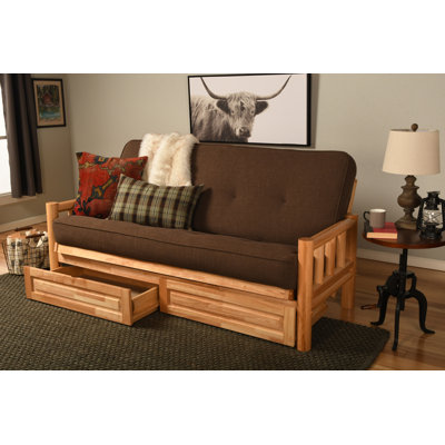 Stratford Full / Double 80'' Upholstered Futon And Mattress
