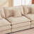 Boneless Modular Sectional Sofa, L Shaped Couch Set For Living Room, 3-Seater Comfy Cloud Couches With Movable Ottoman-359667846-344492226