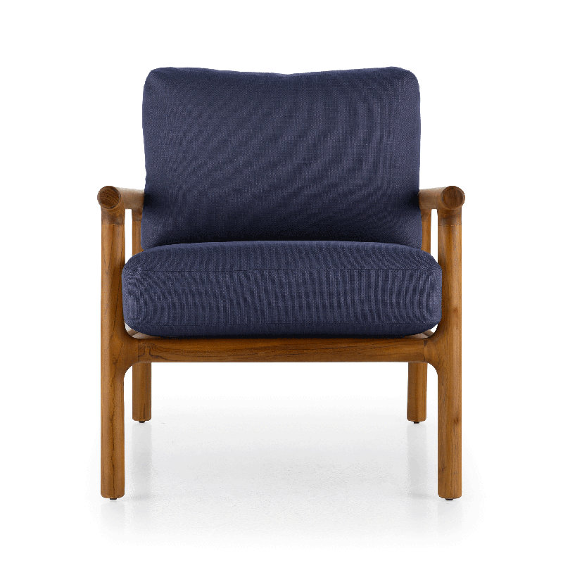 Chaise Cellire, Navy Polyester