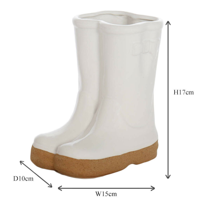Carlson Ceramic Table Vase, White