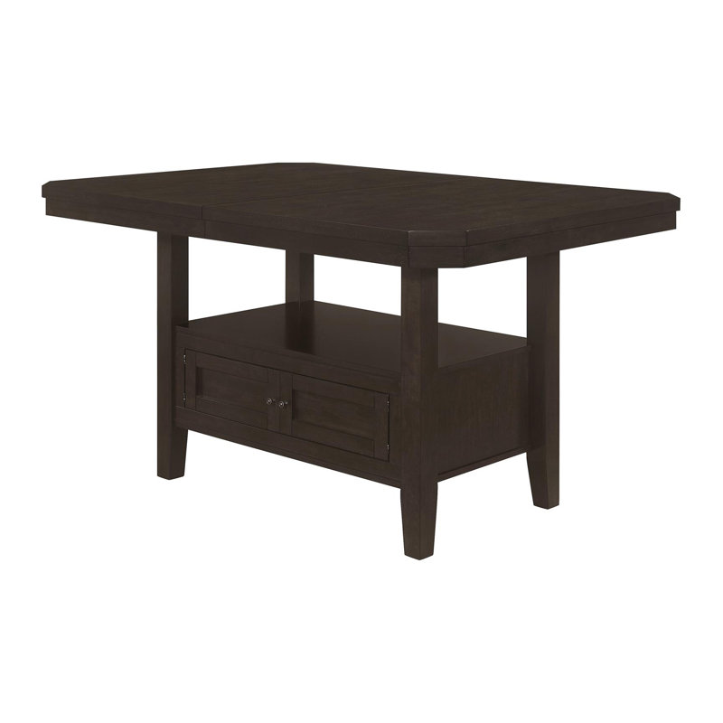 Einoras Rectangular Extendable Dining Table in Brown